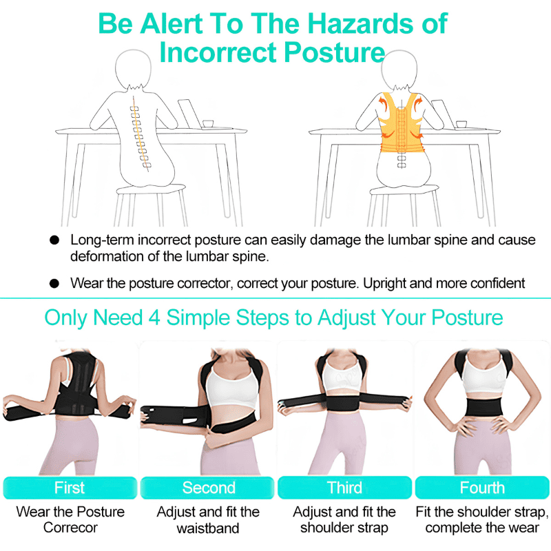 PostureFix — Adjustable Back & Shoulder Corrector Brace