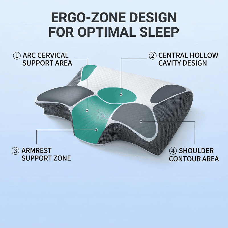 Ergonomic Butterfly Cervical Pillow