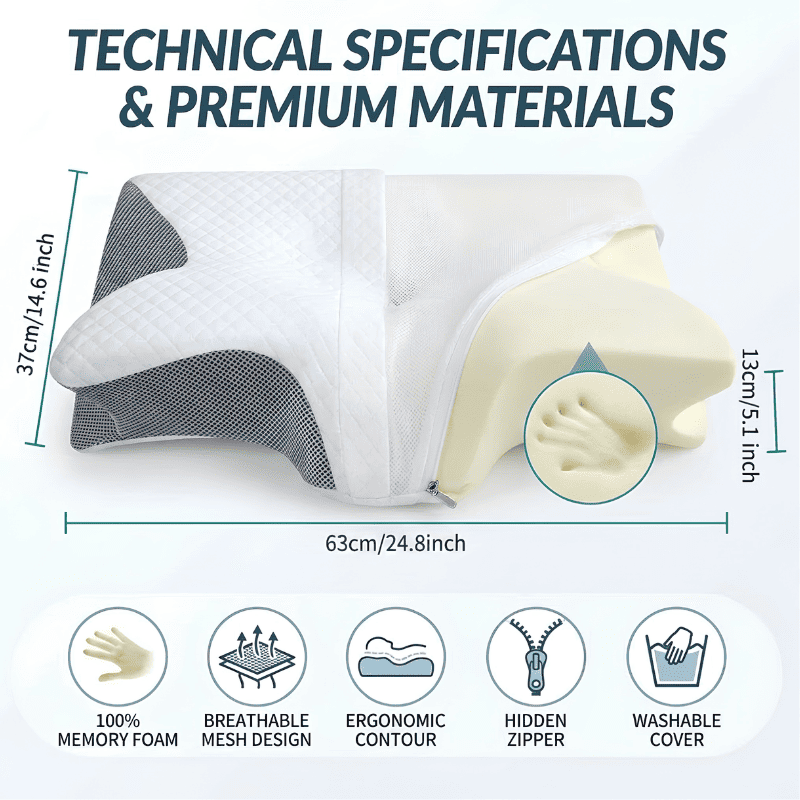 Ergonomic Butterfly Cervical Pillow