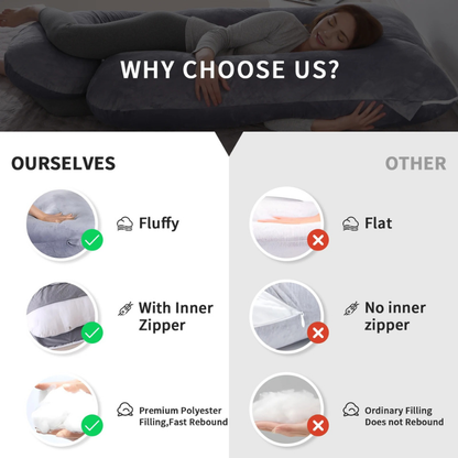 Ergonomic Cloud-Sleep Body Pillow